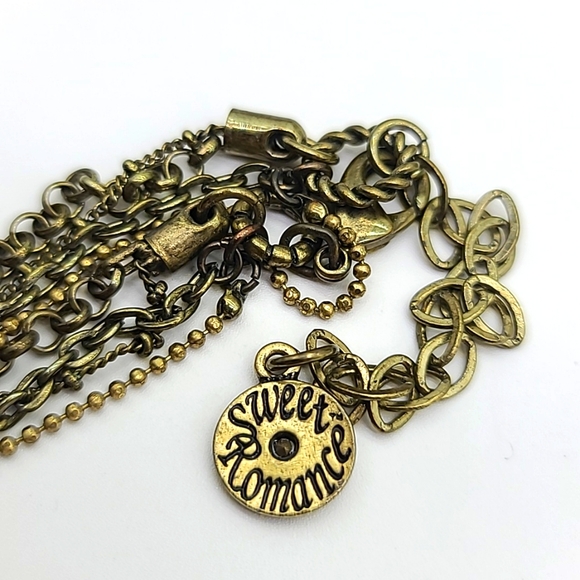 Sweet Romance "PEACOCK MIDNIGHT" Bronze & Deep Blue Swarovski Crystals Cross ✝️ - Picture 3 of 13